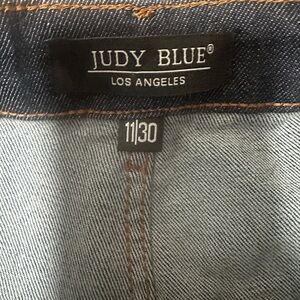 Judy Blue Dark Wash Denim Jeans wide leg